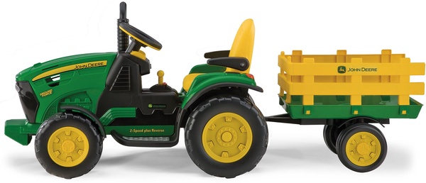 Tractor Electrico John Deere Ground Force con Remolque 12v 
